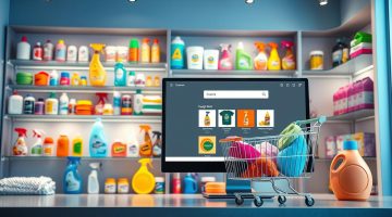 Como escolher a melhor loja de produtos de limpeza online