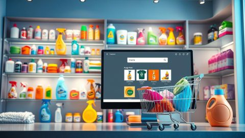 Como escolher a melhor loja de produtos de limpeza online
