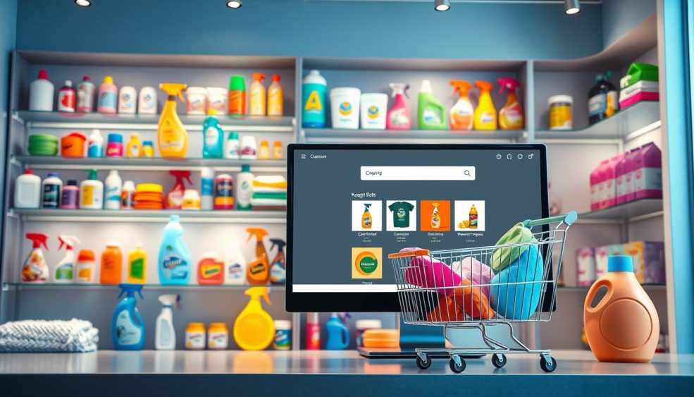 Como escolher a melhor loja de produtos de limpeza online